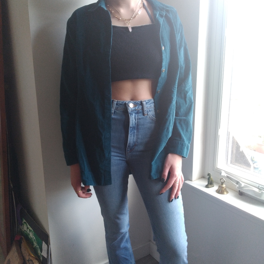 Corduroy botton-down/ jacket by J.Jill